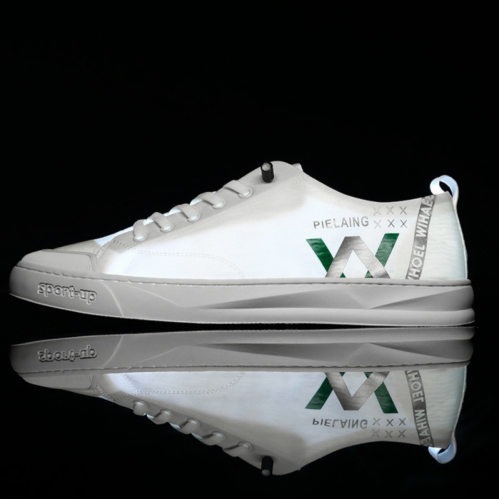 Ice Silk Cloth Shoes Men's Letter Casual Breathable Low-Cut Shallow Mouth Shoes